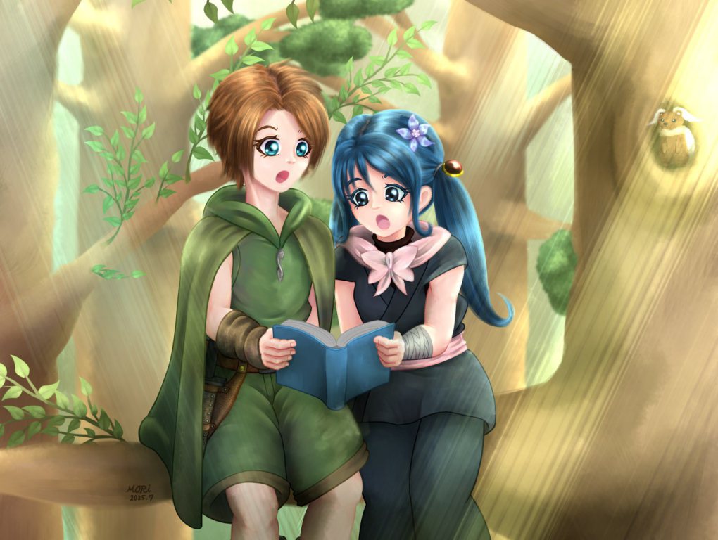 樹の上で読書